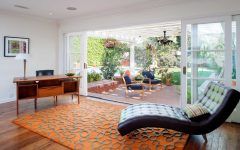 Modern Indoor Outdoor Living Room With Sliding Glass Doors