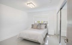 Modern Minimalist Bedroom With Mirrored Sliding Closet Doors
