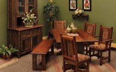 Rustic Dining Room Table and Chairs Set