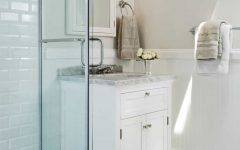 Simple White Vanity for Minimalist Bathroom With Classic Nuance