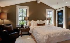 White Bedroom with Neutral Brown Wall