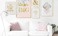 10 Best Collection of Gold Wall Art