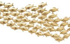 10 Best Collection of Gold Metal Wall Art