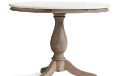 Alexandra Round Marble Pedestal Dining Tables