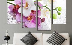 20 Collection of Pink Flower Wall Art