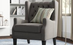 The 15 Best Collection of Allis Tufted Polyester Blend Wingback Chairs