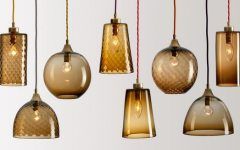 25 Ideas of Brown Glass Pendant Lights