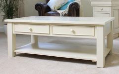 Top 50 of Cream Coffee Tables With Drawers