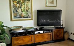 2024 Popular Solid Wood Black TV Stands