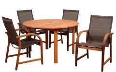  Best 15+ of Round Teak and Eucalyptus Patio Dining Sets