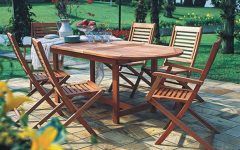 2024 Best of Eucalyptus Extendable Patio Dining Sets