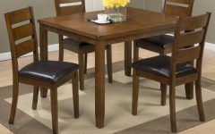 20 Best Ideas Amir 5 Piece Solid Wood Dining Sets (Set of 5)