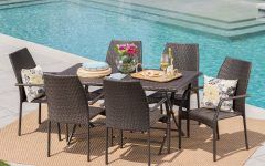 2024 Best of Brown Wicker Rectangular Patio Dining Sets