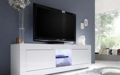 50 Inspirations White Gloss TV Stands With Drawers