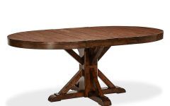 The 25 Best Collection of Rustic Mahogany Benchwright Pedestal Extending Dining Tables