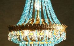 The 25 Best Collection of Turquoise Chandelier Lamp Shades
