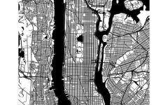 20 Best Manhattan Map Wall Art