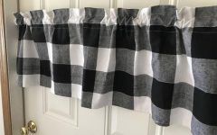 2024 Popular Cotton Blend Classic Checkered Decorative Window Curtains