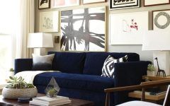 10 Inspirations Dark Blue Sofas
