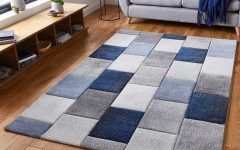 Blue Square Rugs