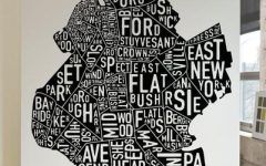 20 The Best Brooklyn Map Wall Art