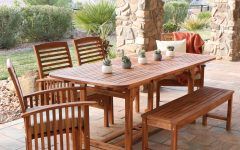 15 Best Collection of Brown Acacia Patio Dining Sets