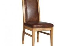 20 Collection of Oak Leather Dining Chairs