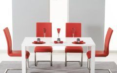 20 Inspirations Red Gloss Dining Tables
