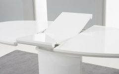 20 Best Collection of High Gloss White Extending Dining Tables