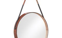 15 Best Collection of Leather Round Mirror