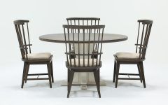 20 Inspirations Candice Ii 5 Piece Round Dining Sets With Slat Back Side Chairs