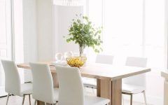  Best 20+ of White Leather Dining Room Chairs