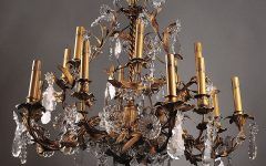 15 Collection of Large Bronze Chandelier