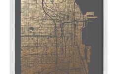 20 Ideas of Chicago Map Wall Art
