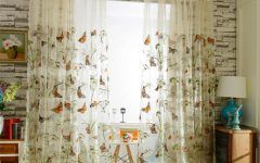 2024 Popular Kida Embroidered Sheer Curtain Panels