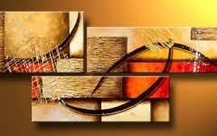 20 Collection of 3 Piece Abstract Wall Art