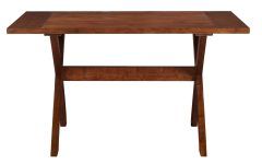 15 Best Ideas Babbie Butterfly Leaf Pine Solid Wood Trestle Dining Tables