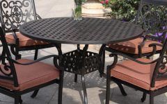 15 Collection of 5-Piece Round Patio Dining Sets