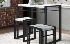 20 Collection of Debby Small Space 3 Piece Dining Sets