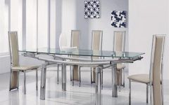 20 The Best Glass Extendable Dining Tables and 6 Chairs