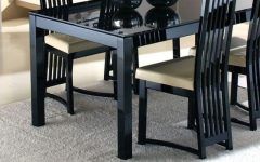 20 Ideas of Dining Tables Black Glass
