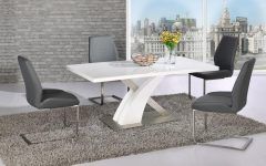 20 Collection of High Gloss Dining Tables Sets