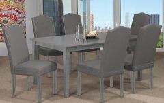 Distressed Grey Finish Wood Classic Design Dining Tables