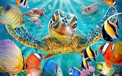 10 Inspirations Sea Turtle Canvas Wall Art