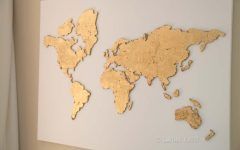 10 Photos Diy World Map Wall Art