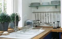 15 Collection of Glass Kitchen Shelves