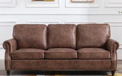 15 Ideas of Faux Leather Sofas in Chocolate Brown