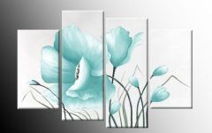 20 Collection of Duck Egg Blue Wall Art