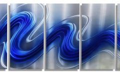  Best 20+ of Blue and Silver Wall Art