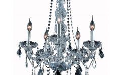 15 Collection of Grey Crystal Chandelier